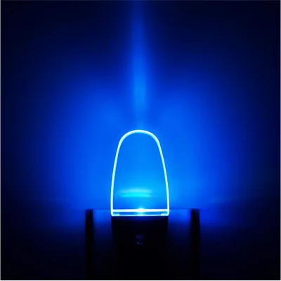 GREENIC Plug-in LED Night Lights with Light Sensor, 4-Pack, Blue, picture 1