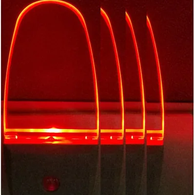 GREENIC Plug-in LED Night Lights with Light Sensor, 4-Pack, Red, picture 2