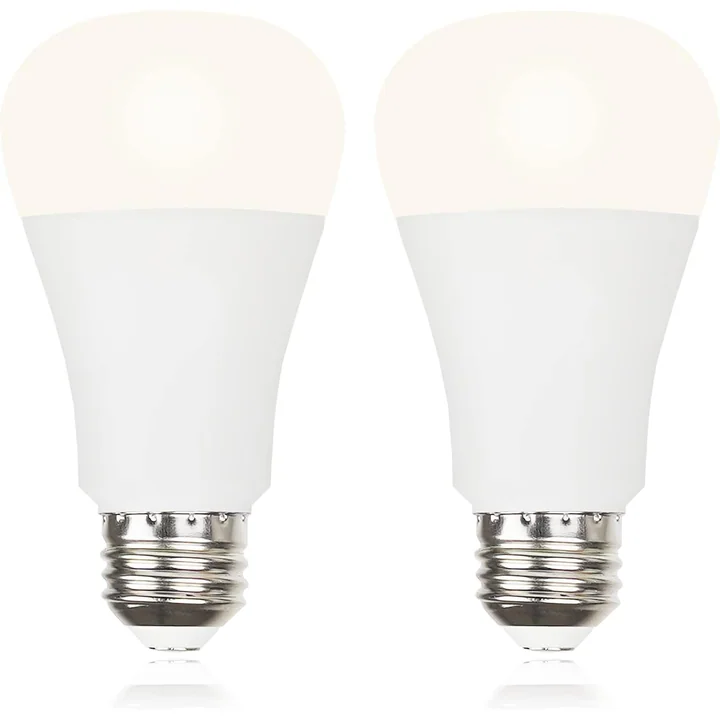 GREENIC Warm White LED Light Bulbs, 15W A19, 2-Pack