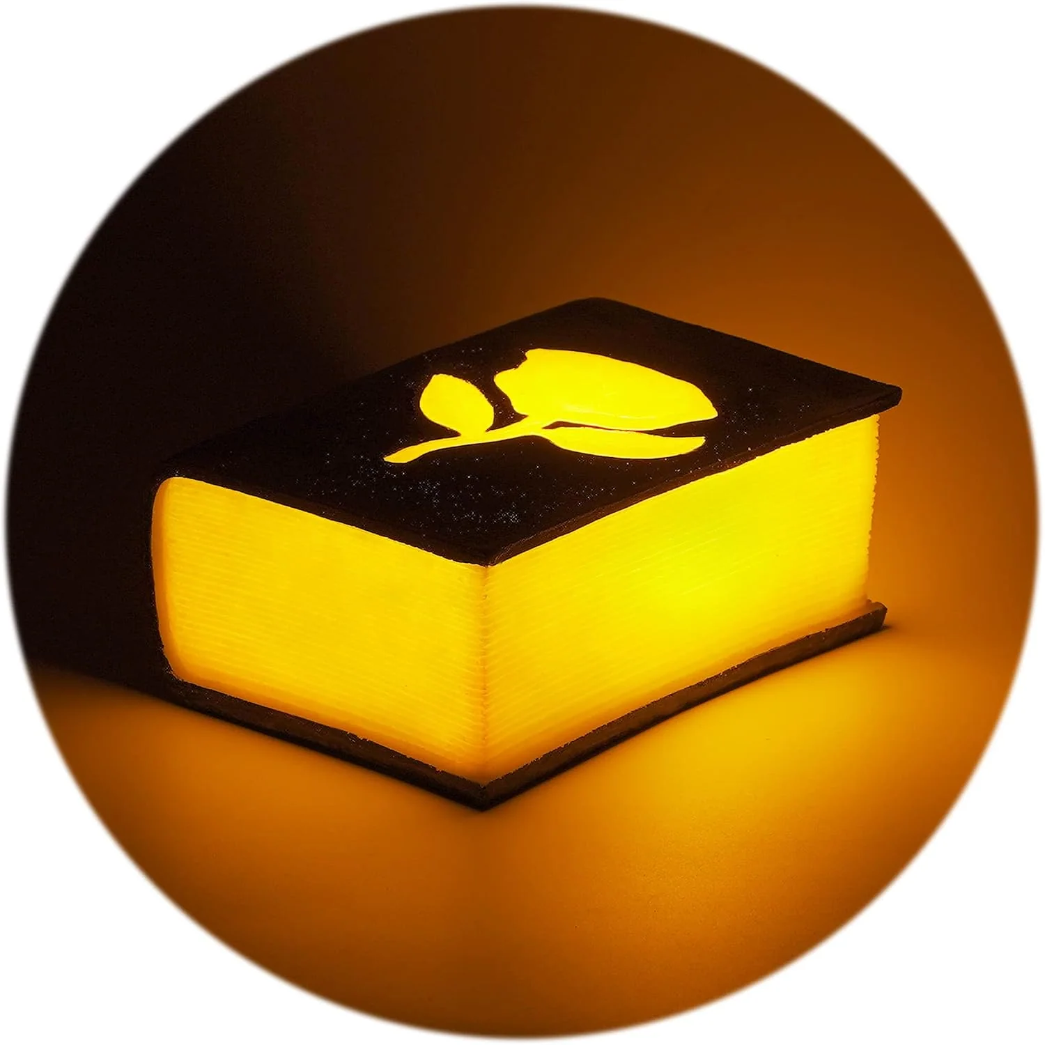 GREENIC Battery Book Night Light with 6-Hour Timer