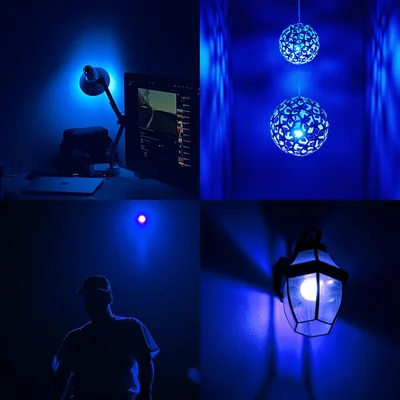 GREENIC Colored LED Light Bulbs, 9W A19, 4-Pack, Blue, picture 8