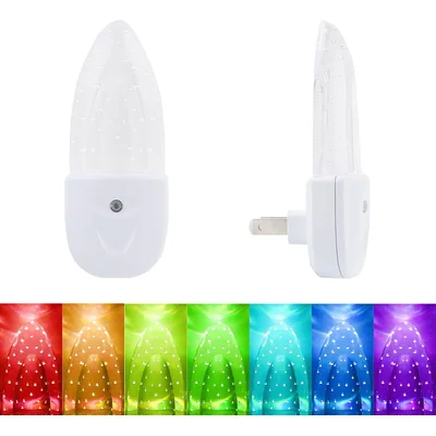 GREENIC Plug-in LED Night Lights with Light Sensor, 4-Pack, Multicolor bubble, picture 3